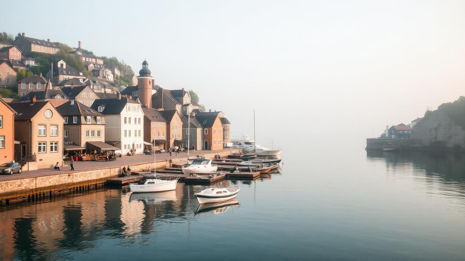 Svensk kuststad i morgonljus – besöksnäring och destinationsutveckling